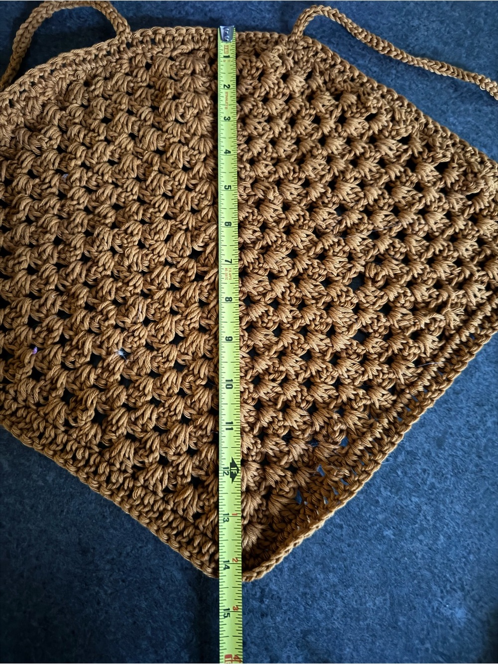 Hand-Crocheted Halter Top in Rust - Picture 4 of 5
